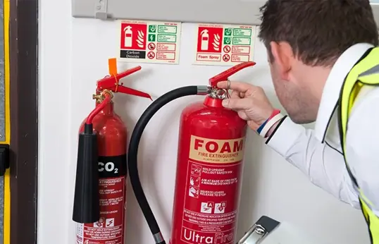 Fire Marshal Checking Fire Extinguisher Blog Page