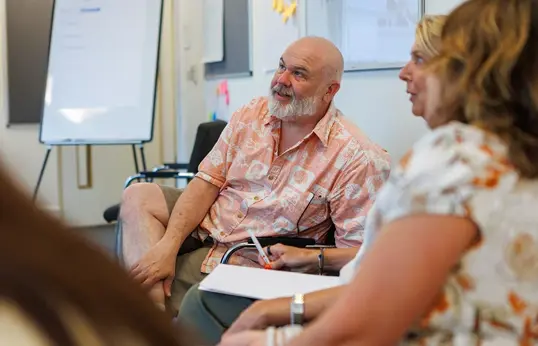 Learner On A Mhaw Course With The Red Cross Hero
