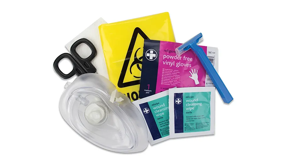 British Red Cross Aed Prep Kit Items