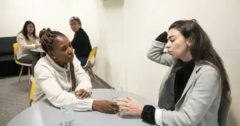 Colleague Supporting A Stressed Employee Listing Page