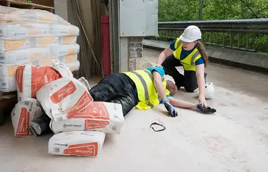 First Aider Responding To A First Aid Emergency Blog Page
