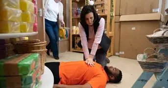 First Aider Performing Cpr In The Workplace Listing Page