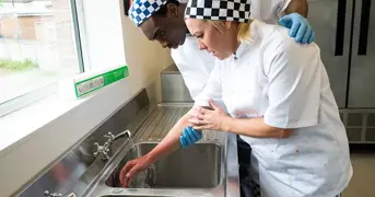 Worker Sufferig From A Burn At Work Listing Page