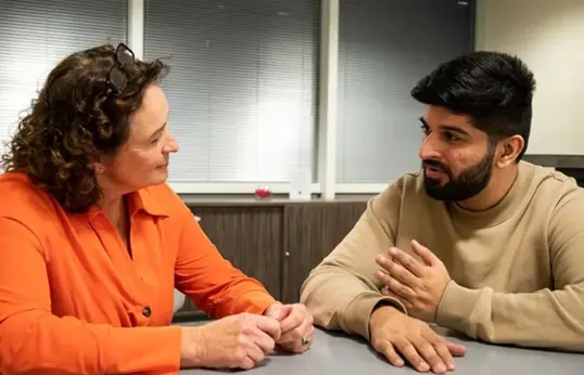 Two People Talking About Mental Health Blog Page