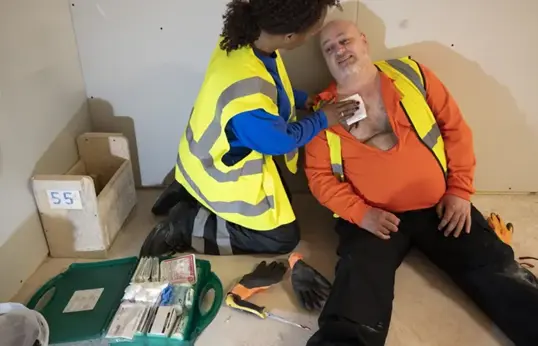 First Aid Kit Being Used On A High Hazard Site Blog Image