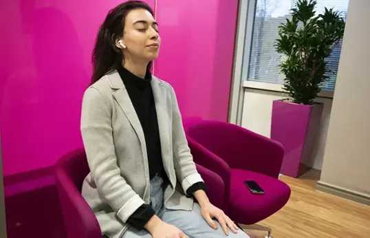 Employee Relaxing Peacefully At Work Blog Page